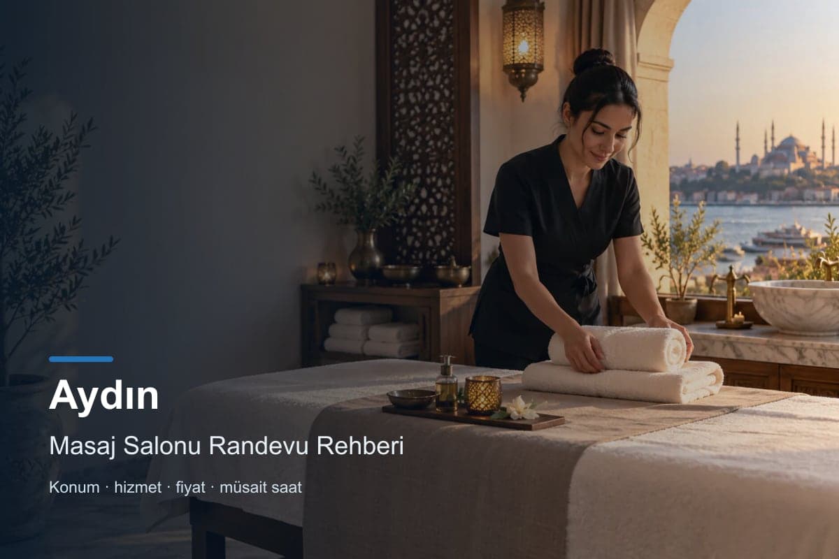 Aydın masaj salonu işletme ve randevu rehberi