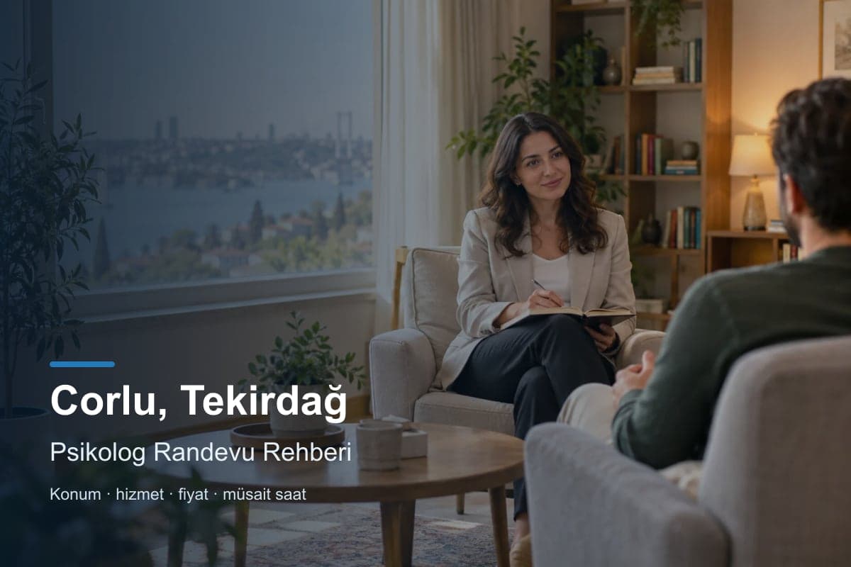 Çorlu psikolog araması için randevu seçenekleri
