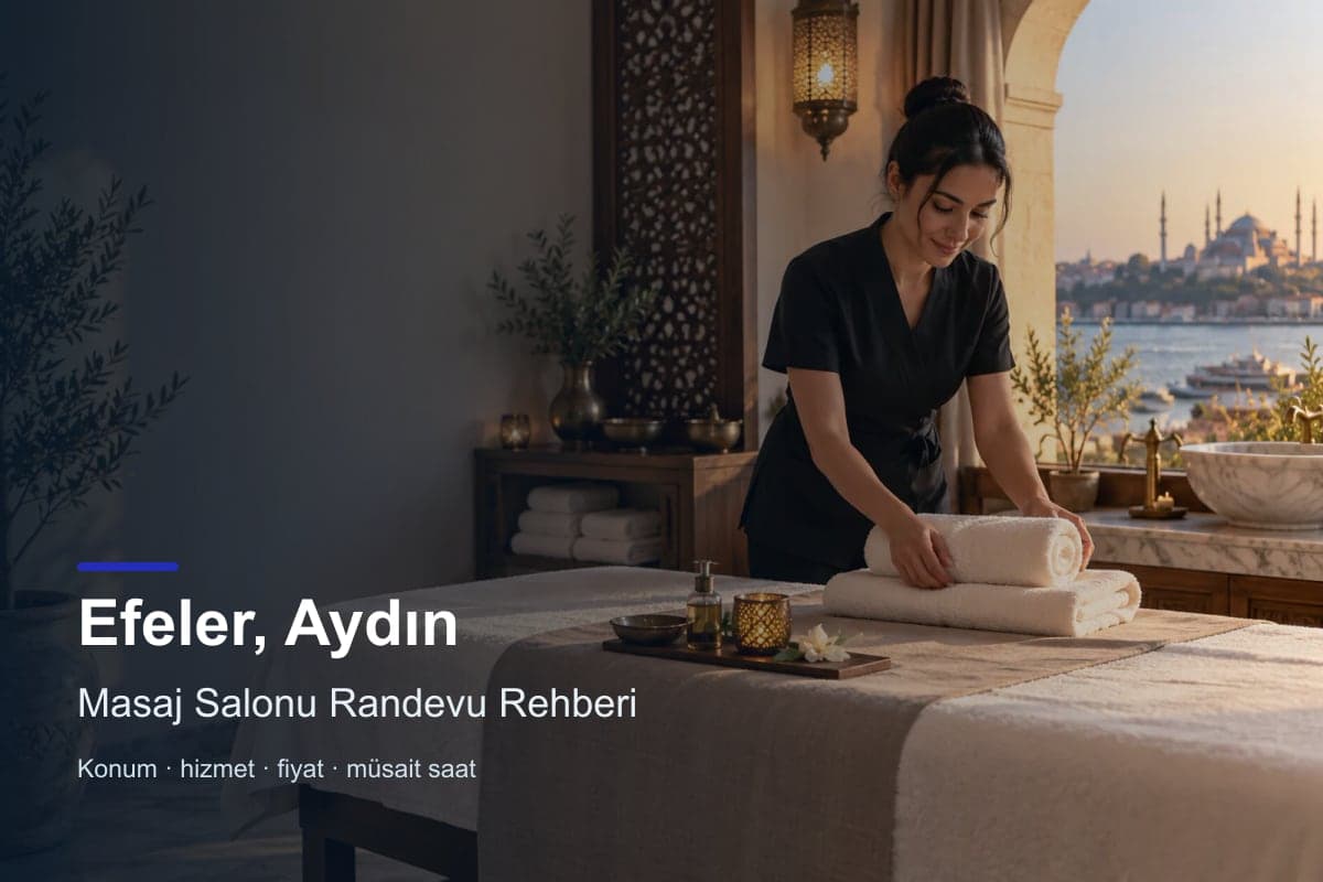 Efeler masaj salonu araması için randevu seçenekleri