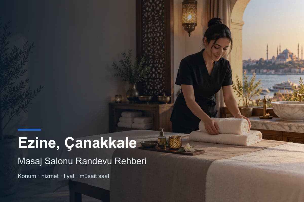 Ezine masaj salonu araması için randevu seçenekleri