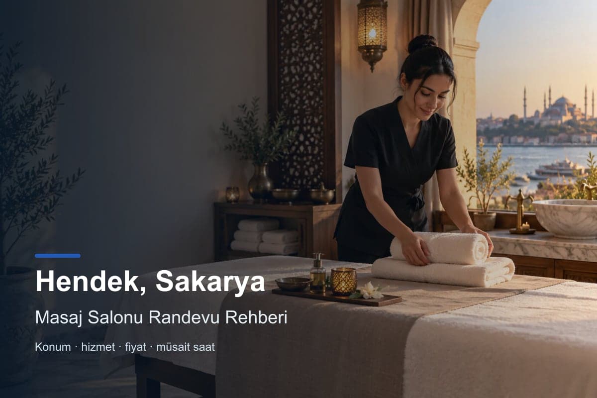 Hendek masaj salonu araması için randevu seçenekleri