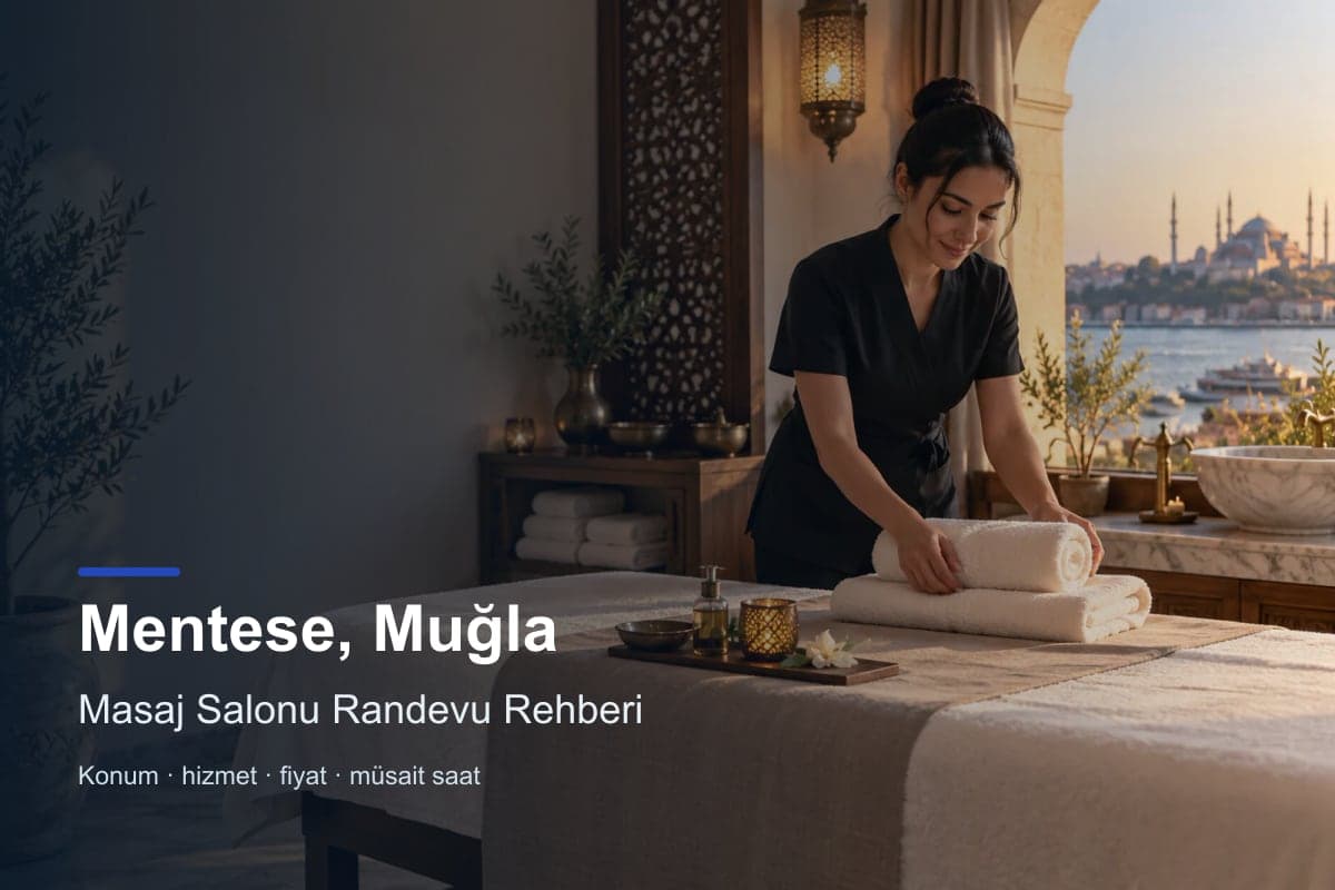 Menteşe masaj salonu araması için randevu seçenekleri