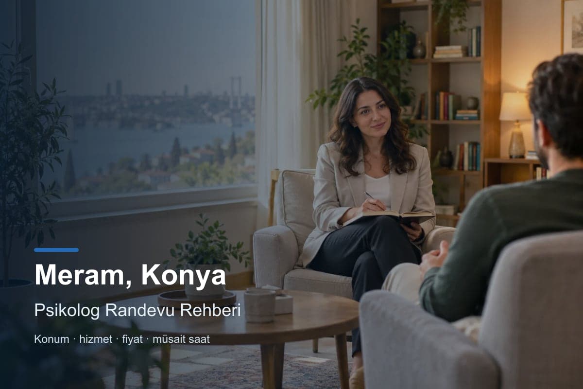 Meram psikolog araması için randevu seçenekleri