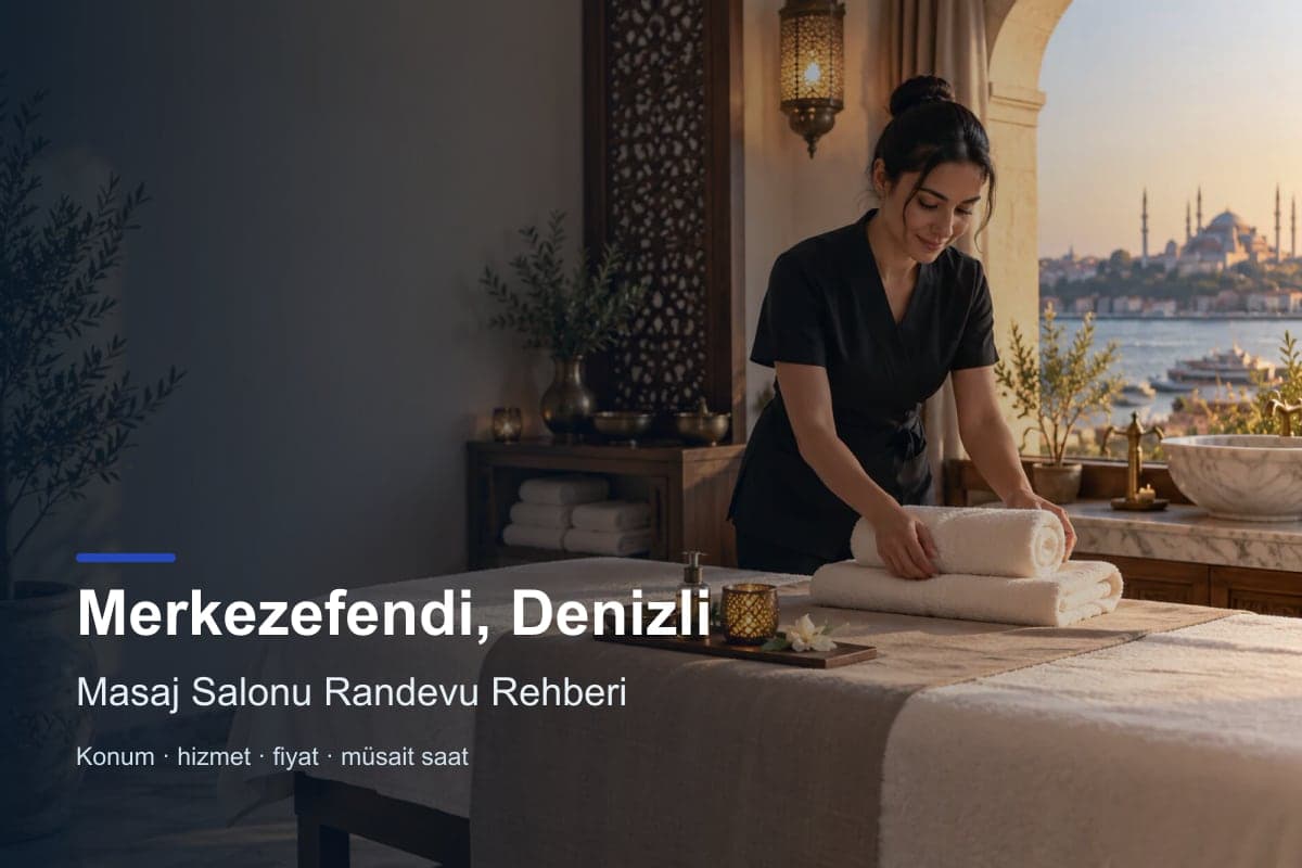 Merkezefendi masaj salonu araması için randevu seçenekleri