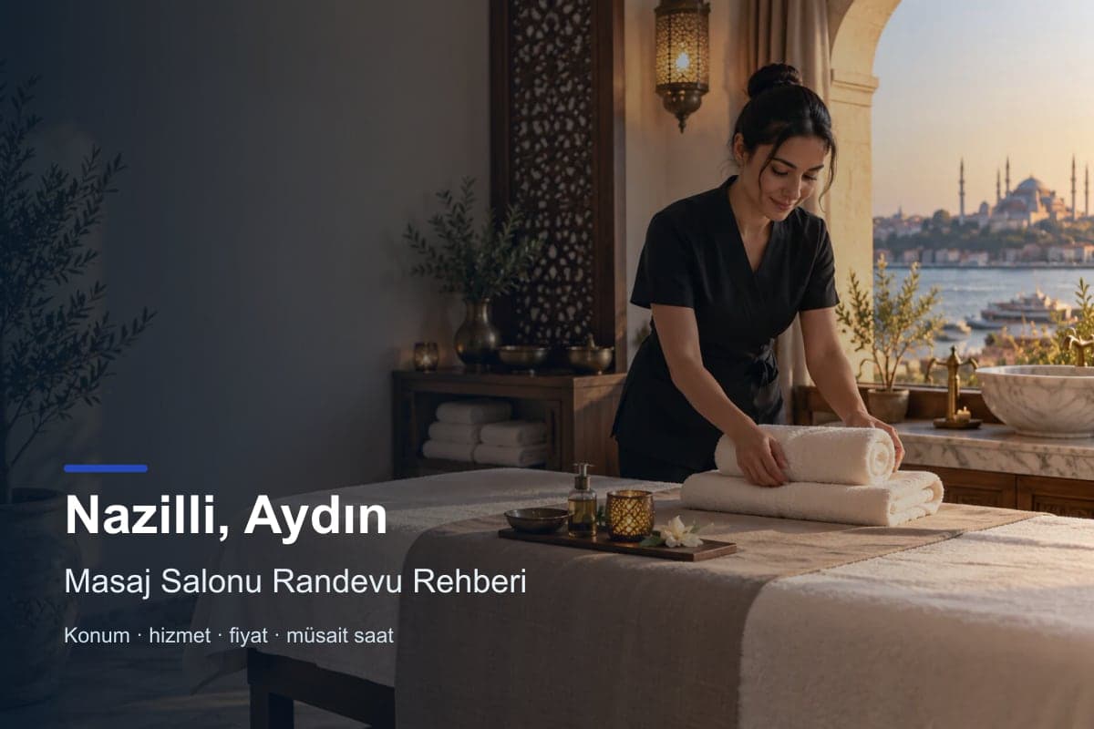 Nazilli masaj salonu araması için randevu seçenekleri