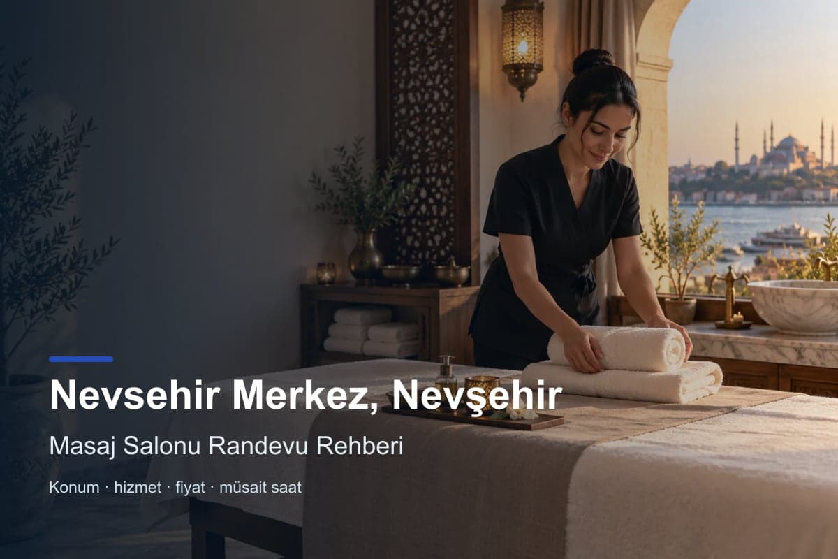Nevşehir Merkez masaj salonu araması için randevu seçenekleri