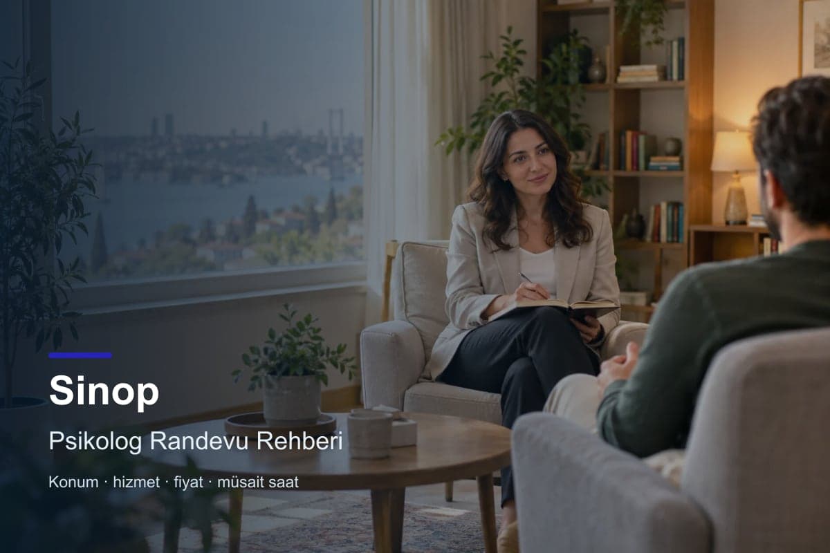Sinop psikolog işletme ve randevu rehberi