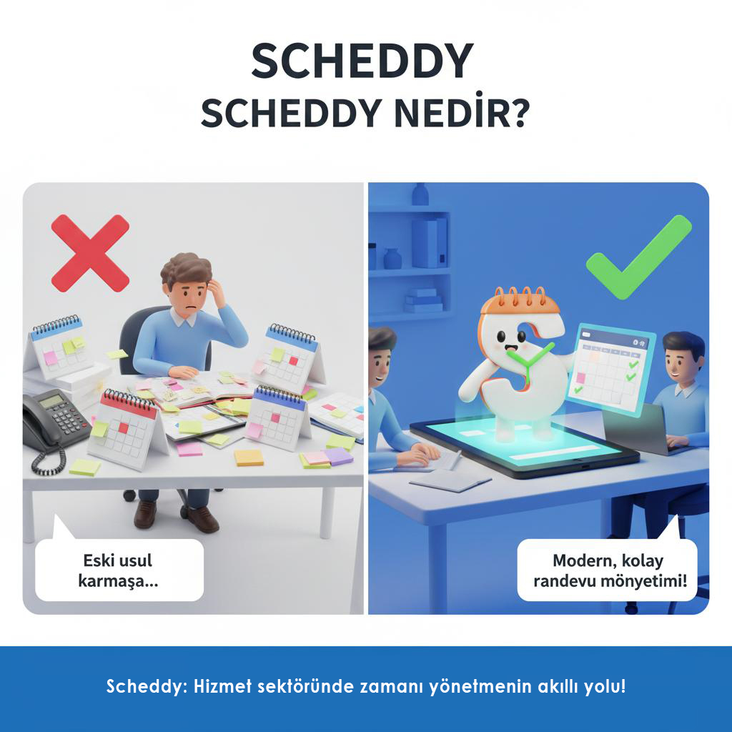 Scheddy – Eski usul karmaşadan modern randevu yönetimine geçiş