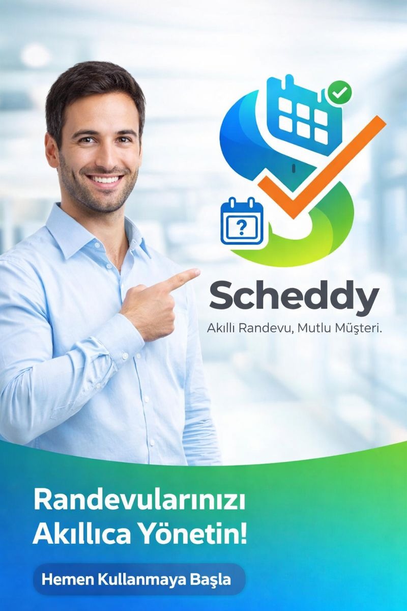 Scheddy – Randevularınızı akıllıca yönetin, akıllı randevu mutlu müşteri